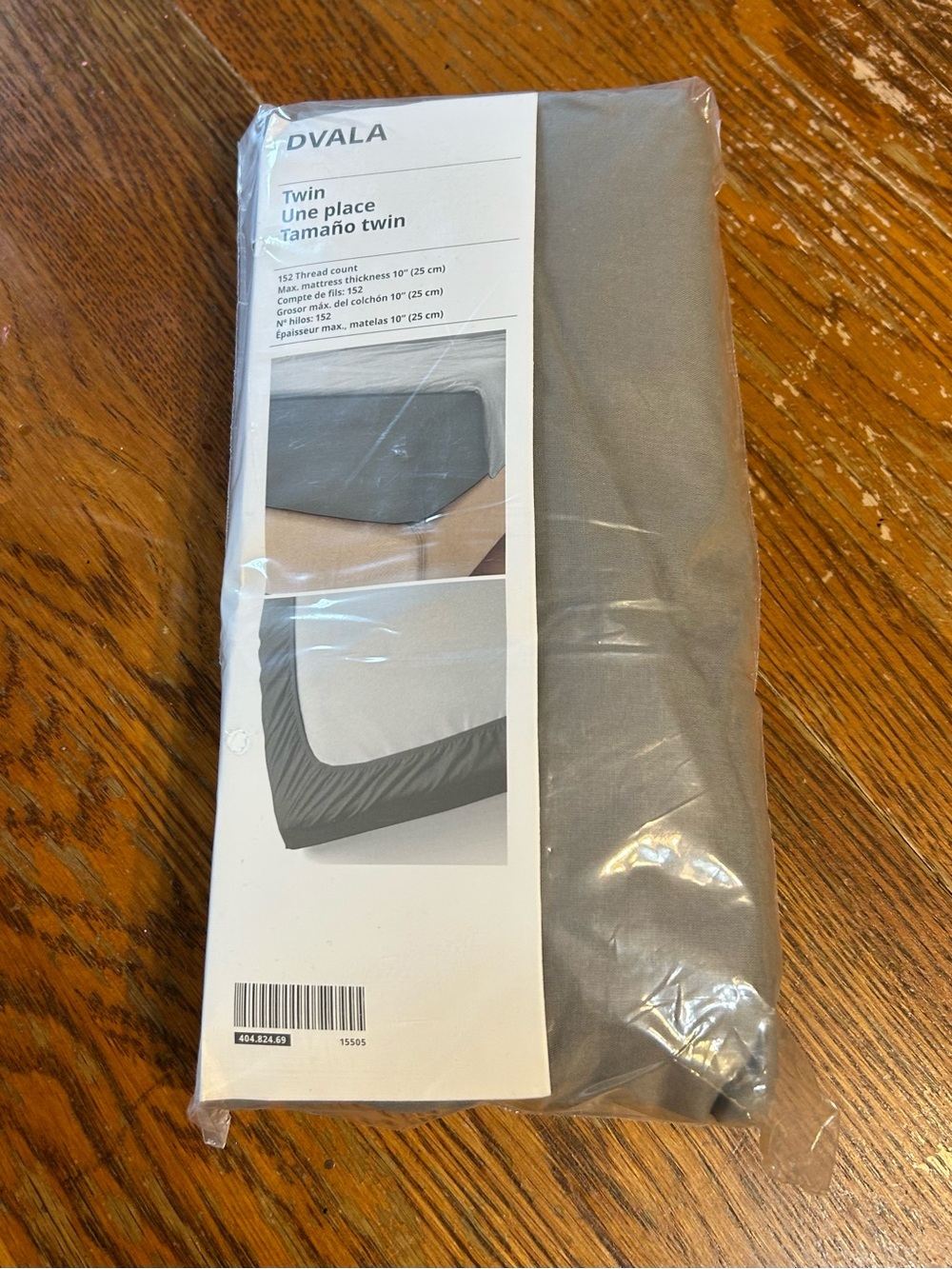 Twin Fitted Sheet - Gray-IKEA
